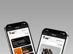 Дизайн mini app приложение для магазина одежды