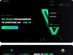 Сайт обучения языку программирования VUE js