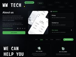 Сайт портфолио для IT компании полного спектра