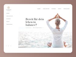 Web Design for Yoga and Meditation Site
