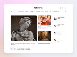 Web design News Italy website Ux Ui design