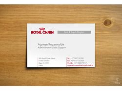 Royal Canin визитки