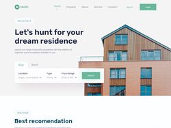 Адаптивная вёрстка лэндинга Real Estate