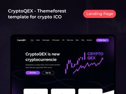 CryptoQEX - Landing Page