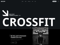 Crossfit - сайт с простой версткой