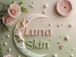 Логотип для бренда натуральной косметики "Luna Skin"