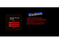 Codum Welcome с помощью Node.js