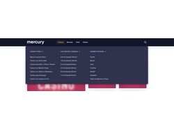 Кастомне Mega Menu для Mercury теми WordPress
