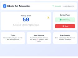 Telegram User Bot for Bibinto