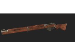 Low-poly Lee Enfield Rifle