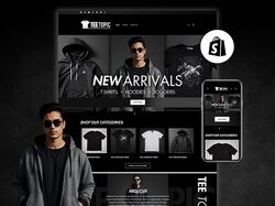 Інтернет-магазин casual одягу TEETOPIC - Shopify Theme
