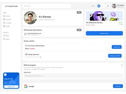 CodureTrade пользовательский интерфейс настроек
