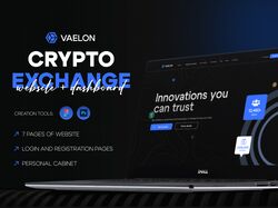 Дизайн крипто сайта и личного кабинета VAELON