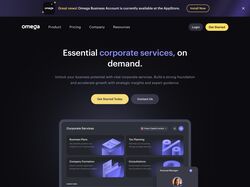 Страница услуг для финтех-компании, разработанная в Next.js