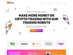 Лендинг для криптовалютных торговых ботов  HTML, CSS JS