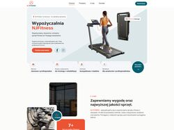 Лендинг для аренды фитнес тренажеров