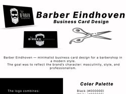 Barber Eindhoven — Business Card Design
