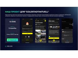 Наш проект для "Goldstadtaktuell"