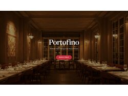Дизайн сайта для ресторана Portofino