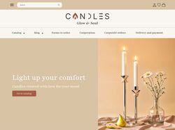 Aesthetic Candle Store Website