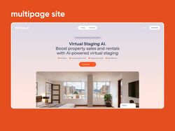 Многостраничный сайт «Furniqo» - ИИ-платформа для генерации интерьера