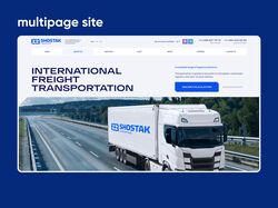 Многостраничный сайт «Shostak Logistics» - логистическая компания