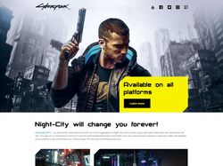 Cyberpunk 2077 — Адаптивний лендинг