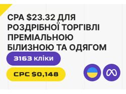 Продаж преміальної білизни | Налаштування та ведення Таргету