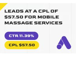 Mobile massage | Google Ads Setup & Management / US