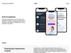 Корпоративний сайт-візитка для компанії Krok do Legalizacji