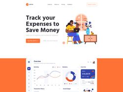 Адаптивная верстка landingPage Xpense