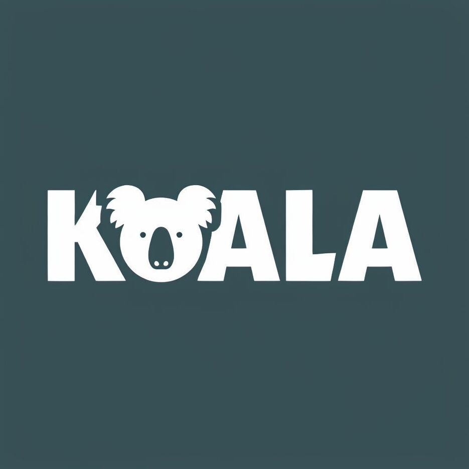 Minimalist KOALA Logo Design with Playful Koala Face Element Logo.png