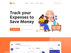 Адаптивная верстка landingPage Xpense