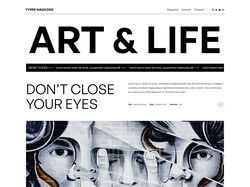 Адаптивная верстка многостраничного сайта Fyrre Magazine