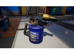 Паяльная лампа.