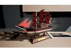 Настольная моделька корабля