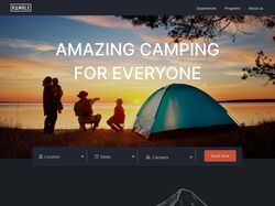 Редизайн дщмашней страницы для туристической компании