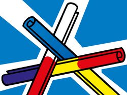 Верстка каталогу "Intermarium Posters: Мистецтво спротиву та єдності"