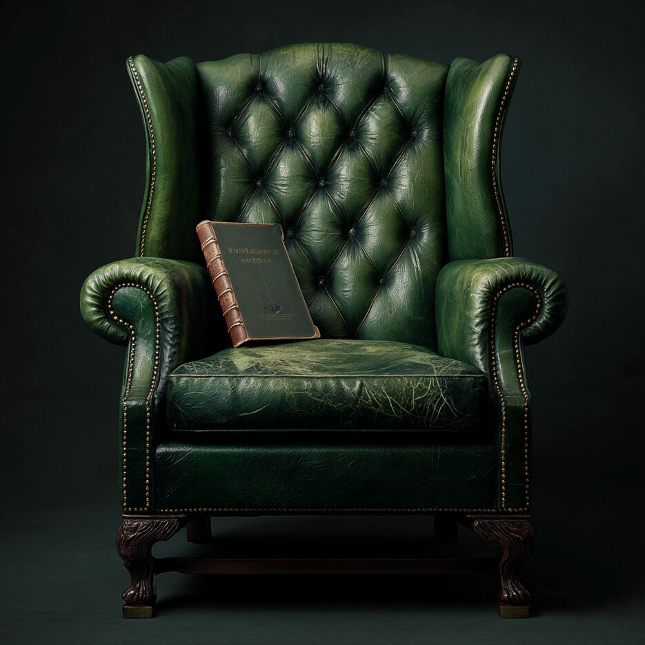 sct01_A_green_leather_Georgian_wing-backed_chair_with_a_hardcov_87815e99-7af1-423e-8229-3d051a8024f1.png