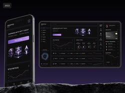 Дизайн информационной панели (dashboard) криптосистемы в Figma