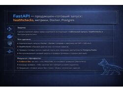 FastAPI — продакшен-готовый запуск: healthchecks, метрики, Docker, Pos