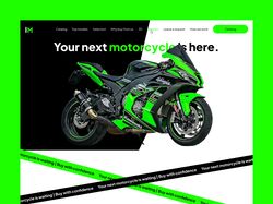 Сайт - лендинг «IronMotion» - компания по продаже мотоциклов