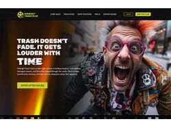 Midnight Trash Club - дизайн лэндинга для андеграундной кино-платформы