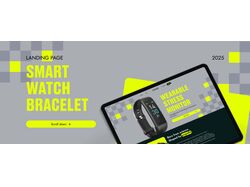 Landing page "SMART WATCH BRACELET"