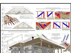 Расчёт и проектирование стропильной системы кровли - ArchiCAD