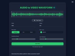 Audio to Video Waveform