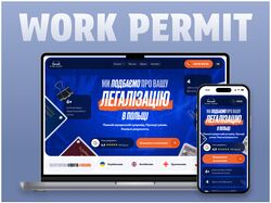 Многоязычный сайт на WordPress с кастомной версткой — Work Permit