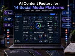 AI Content Factory for 14 Social Media Platforms