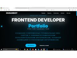 Premium Frontend Portfolio Website