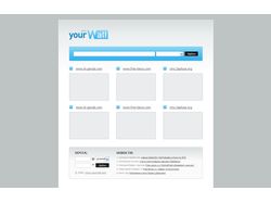 Дизайн и верстка для проекта YourWall